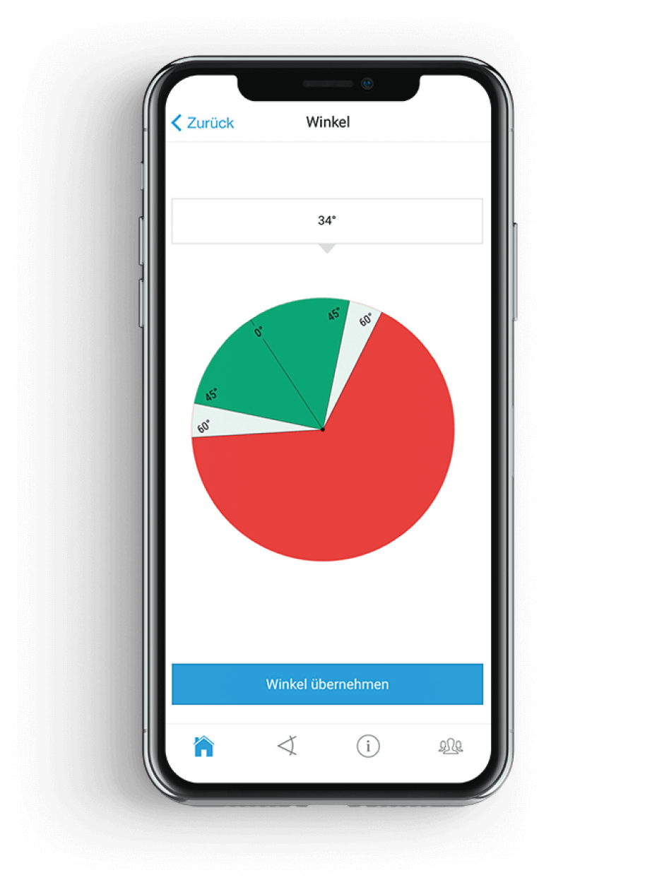 BRUGG.LASHING App - Ausschnitt der App